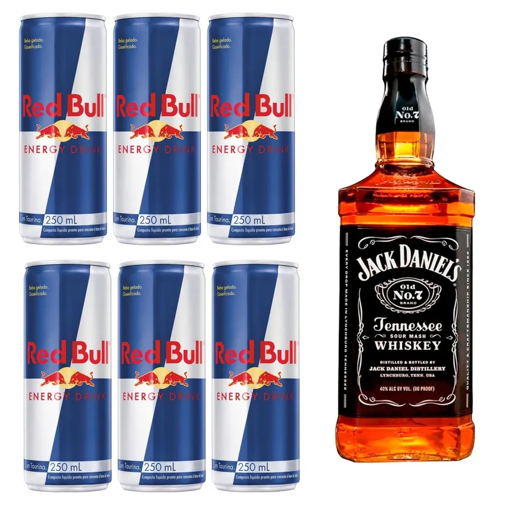 Combo Jack Daniel's + 6x Red Bull
