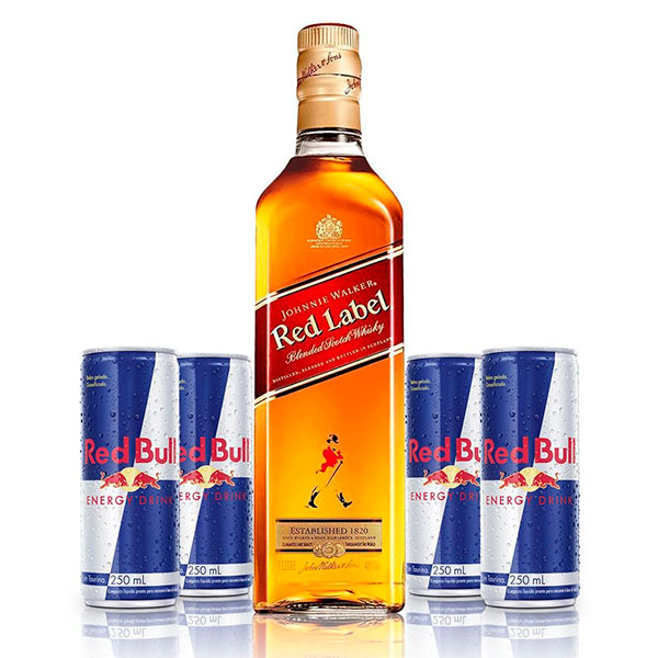Combo Red Label + 6x Red Bull